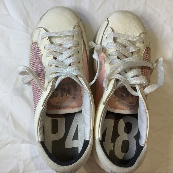 P448 Mix Media sneaker. Worn once. - Picture 6 of 8